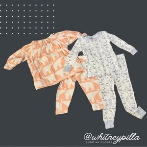 3/$20 MilkBarn 6-12m & Burts Bees size 12m 100% cotton Sleeper Bundle